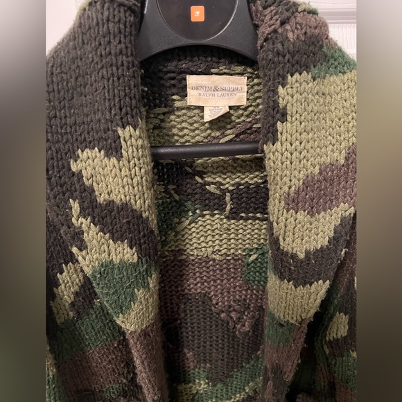 [Special] Ralph Lauren Denim & Supply Camo Shawl Cardigan Military Sweater. - Picture 7 of 14